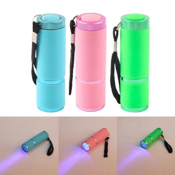 

portable mini 9 led nail dryer curing led gel lamp torch for uv gel nail polish dryer 2020 sale