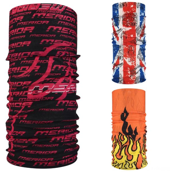 

ucved 5 outdoor scarf windproof uv protection print bandana multifunction cycling face mask magic turban scarf shipping styles, Black