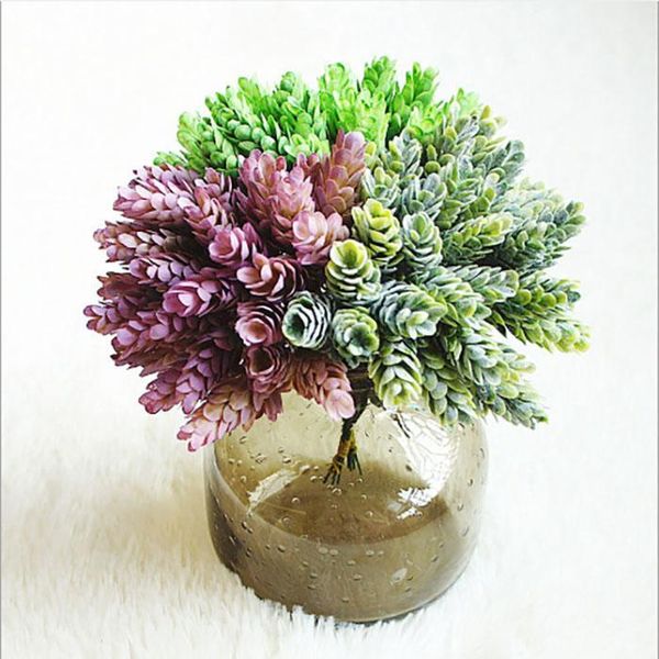 

plastic pineapple grass artificial flower leaves bouquet holding flower living room home decoration bedroom home wedding decoration