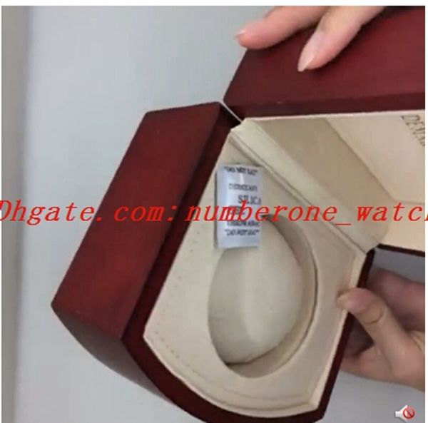 

factory supplier super quality new luxury mens original red boxes papers watches booklet card gift for man men women watch boxes, Black;blue