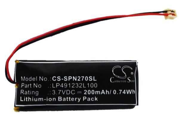 

cameron sino 200mah аккумулятор lp491232l100 для sony psp - n270, psp-n270g