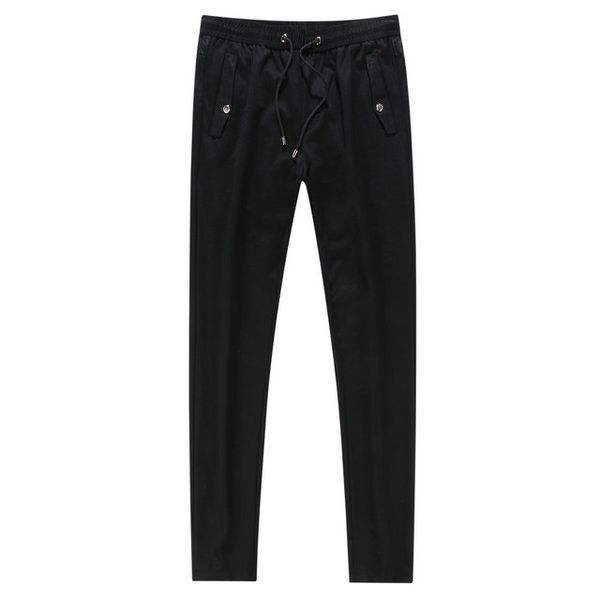

burberri mens luxury casual pants fashion trend classic trousers cotton comfortable outdoor casual pants breathable custom slim trousers, Black