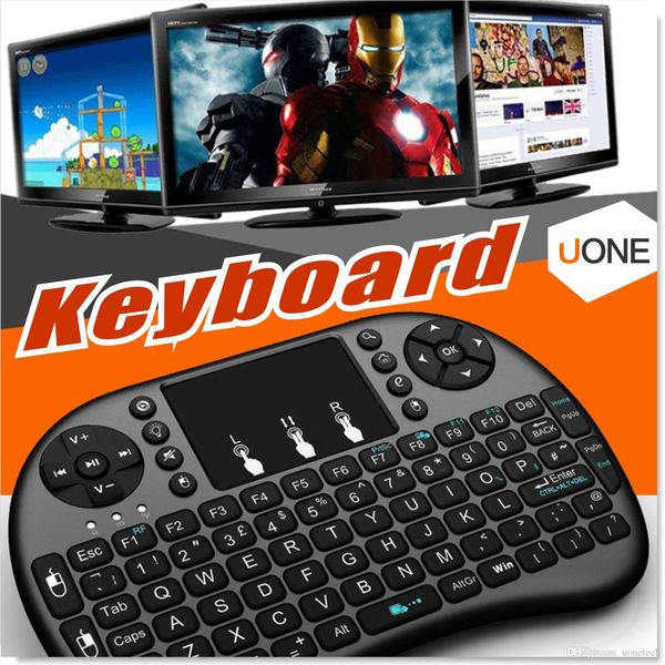 Air mouse combo 2 4g mini i8 tastiera wireless touchpad combo con adattatore di interfaccia per PC pad tv box xbox360 ps3 otg