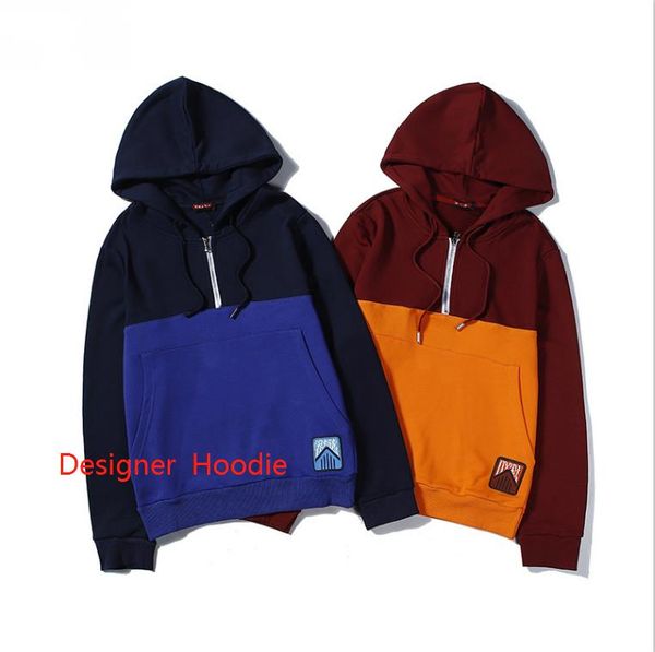

praadaa brand hoodie for men winter women sweatshirt with letters luxury designer hoodies autumn outerwear pullovers mens clothings m-2xl, Black
