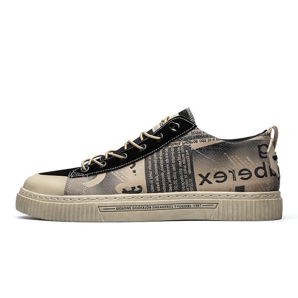 

new fashion men's 2020 spring new wave of men's sports shoes, casual shoes summer fashion breathable canvas shoes wild, Black