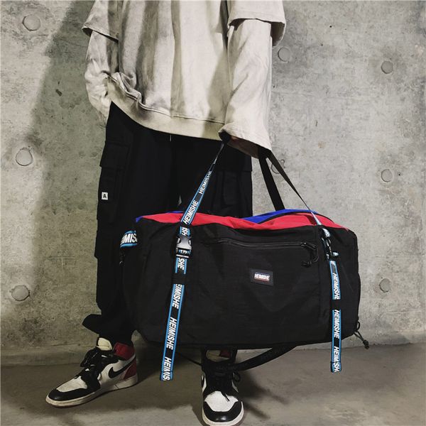 

ночевка людей портативный и легкая сетка женского красных вещевого спорта большой емкость дорожной сумка холст мешок и фитнес