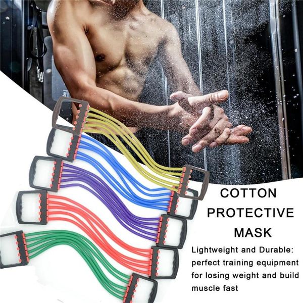 

chest expander indoor sport spring chest developer expander tension fitness adjustable muscles exercise equipment 5 resistance b