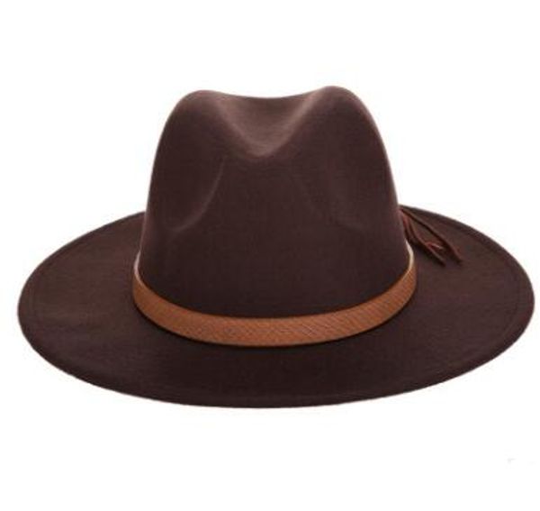 

autumn winter sun hat women men fedora hat classical wide brim felt floppy cloche cap chapeau imitation wool cap, Blue;gray