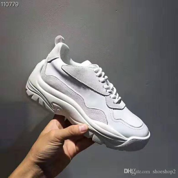 

new mens shoes sneakers genuine leather red black casual ace shoes for man women big size 35-45
