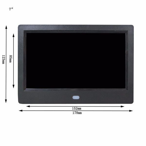 

7 inch 7 inches digital p frame digital p frams auto play look playback picture and video support sd card and usb drive