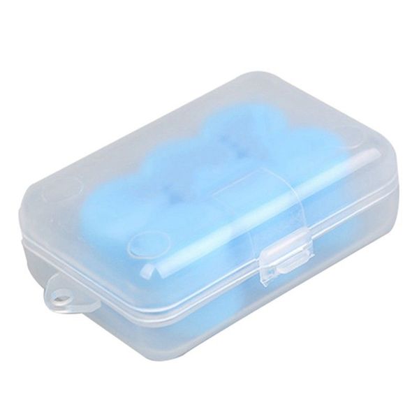 

6pcs/box studying outdoor noise cancelling home reusable soft silicone swimming waterproof hearing protection ear plug flexible