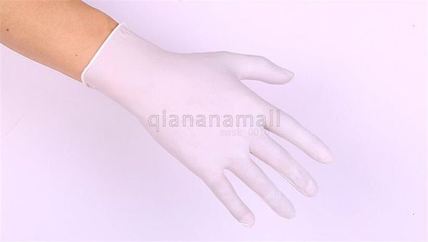 

латекс одноразовые трудовые 100шт страхование водонепроницаемый ручной носимый сгущает защитные универсальные пищевые перчатки dhl ship fast