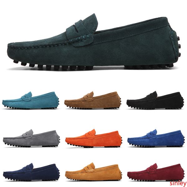 

discount non-brand classic men loafers shoes slip-on flat business dress sneakers cusale shoes triple black red green 38-47 style 9