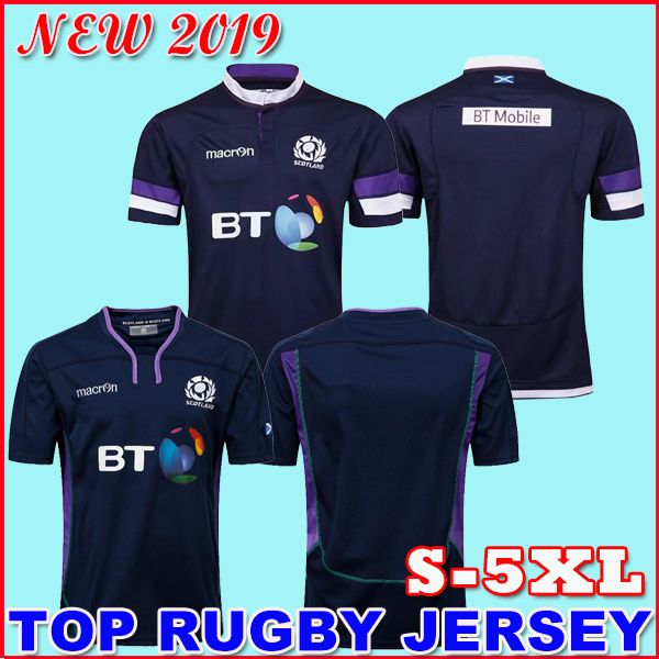 

2018 2019 scotland rugby jersey 18 19 scotland national rugby league team jersey shirt nrl shirts s-3xl, Black;gray