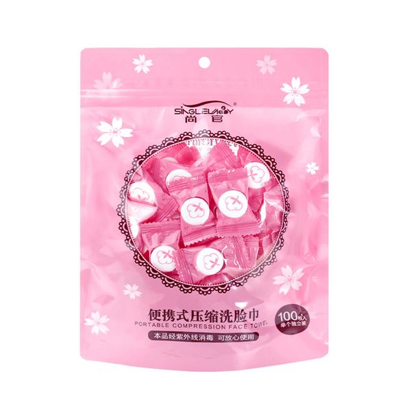 

makeup disposable sports facial cleaning mini non-woven wipes portable travel compressed towel expandable mask magic tissue