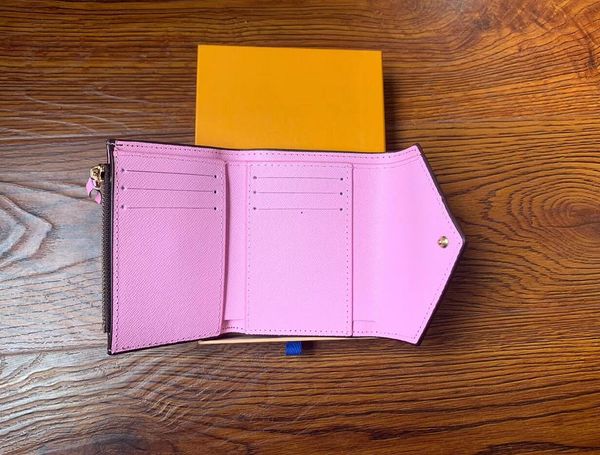 

классический бренд женская сумочка высокого качества кожаных печатных женщин короткий кошелек конфеты цветной сумка 41938 карман на молнии в, Red;black