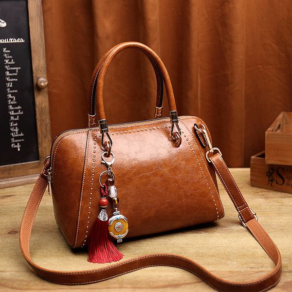 

new women's bag 2020 retro boston handbag shoulder bag european and american fashion women crossbody