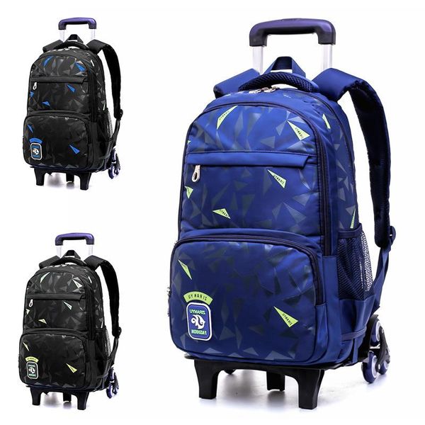 

new can climb stairs luggage waterproof 5-10year school bag on wheels students knapsack casual suitcase children travel backpack