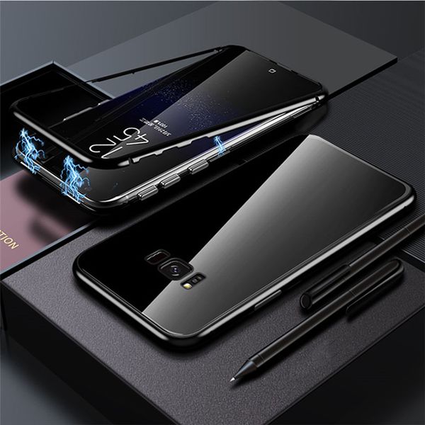 

Магнитный чехол для телефона Samsung note 8/9 s8 / 9 plus note8 / 9 s10 s10e note10 адсорбция закаленное
