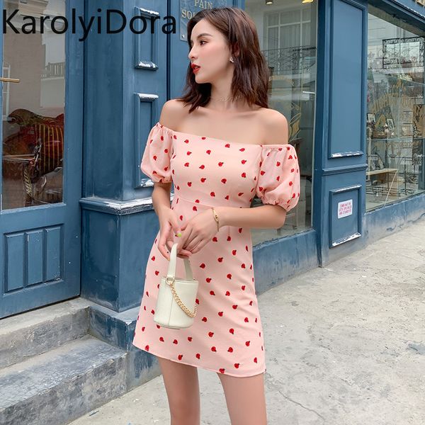 

women's mini dress 2020 summer new korean short-sleeved word-neck slim dress, Black;gray