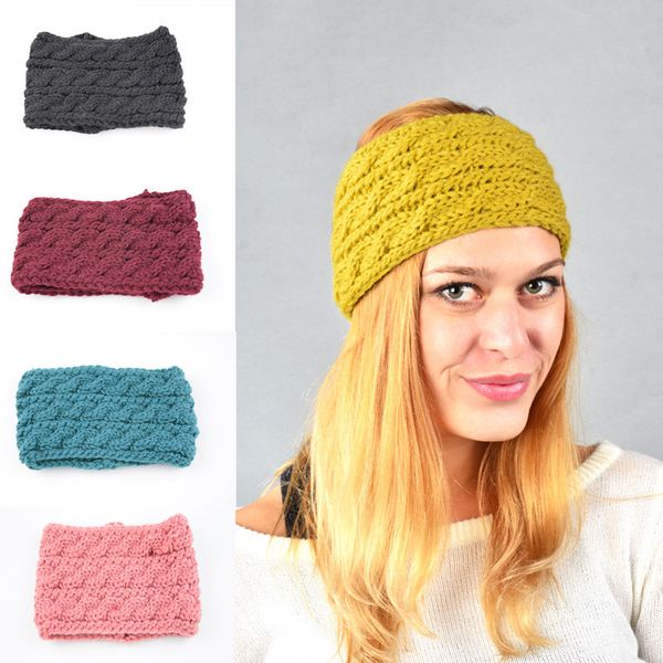Fashion Winter Headbands Wool Headwrap For Women Lady Student