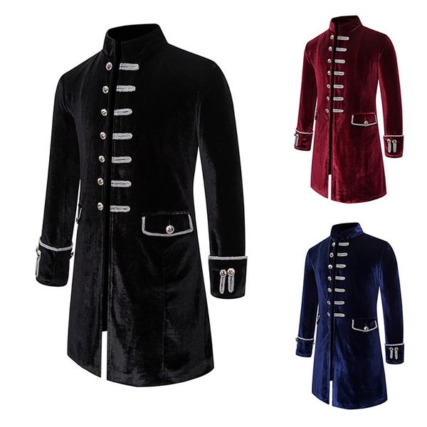

mjartoria winter european men leisure sports long sleeve windbreaker men's youth evening stand collar windbreaker korean velvet, Tan;black