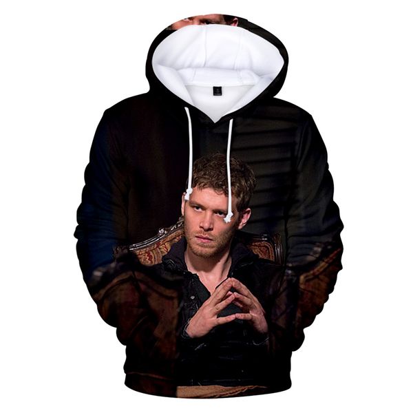 

aikooki new fashion niklaus mikaelson 3d hoodies men/women casual popular hoodie niklaus mikaelson sweatshirt pullover hooded, Black