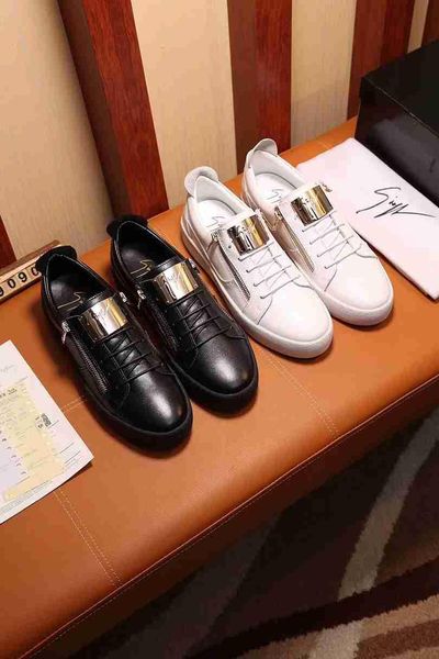 

2019 designer mens luxury shoes trainers sneakers giuseppe zanotti gz 2020 men's casual shoes 38-45 1022-2, Blue;gray