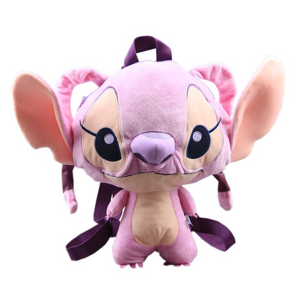 

1pc cartoon stitch lilo & stitch plush backpack doll bag children school bag stuffed toy for baby kids birthday children gifts