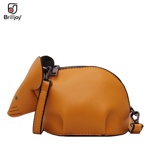 

fashion cute mouse design shape bag shoulder messenger bag girl's handbag crossbody mini daily clutch female flap pouch
