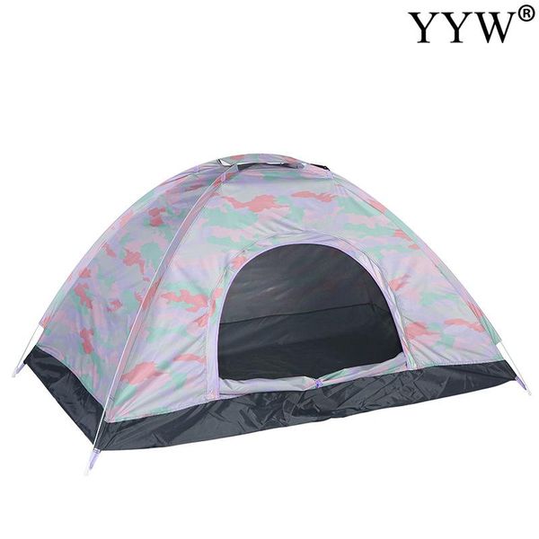 

tents and shelters travel tent for family party fishing 3-4 person outdoor camping waterproof single layer one bedrooms 420x220x175cm