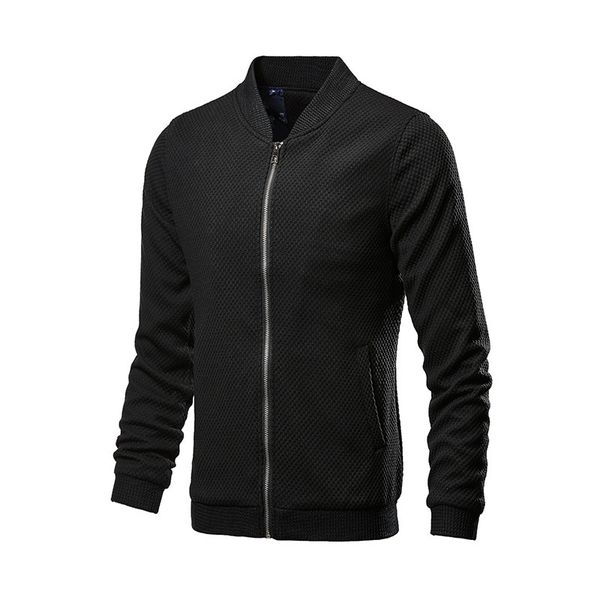 

mrmt 2019 brand men's jackets leisure pure color stand-up collar for male baseball clothes jackets outer wear clothing garment, Black;brown