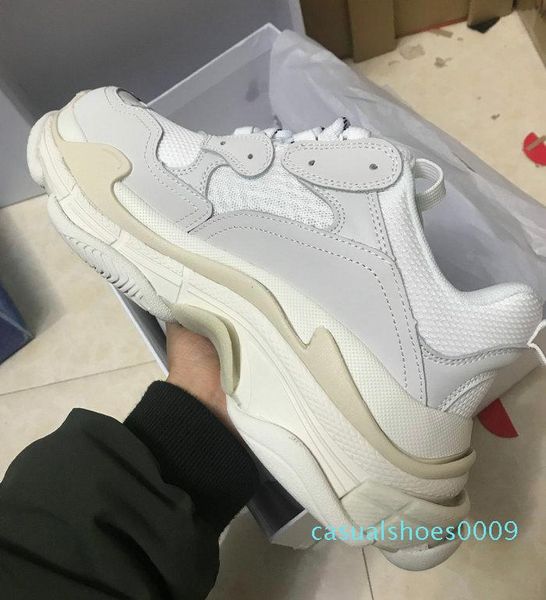 

2019 paris triple s tennis designer luxury womens shoes low sports sneakers tripler men's and women's trainers shoes size 36-45 c0, Black