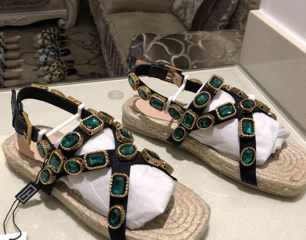 Acheter Été Chaussures Corde Cuir Tressée Femmes Nouvelle De Chanvre Perceuse Eau Pêcheur Plate Paille À Sandales Taille En Grande 3TcuJlFK1