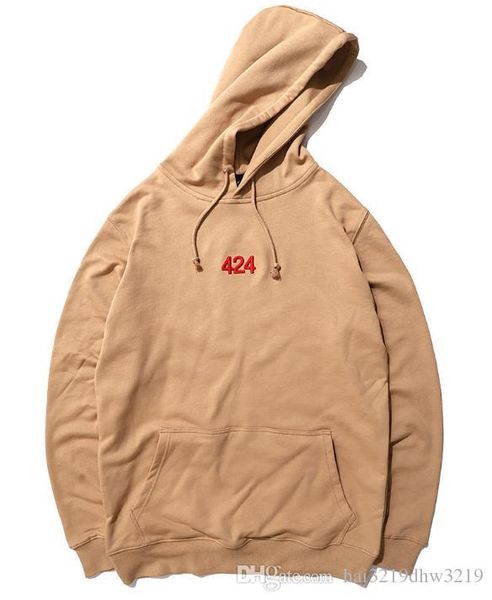 

место европы и европейский высокая улица мода 424 толстовка кто же стиле cothing и одежда вышивка, Black