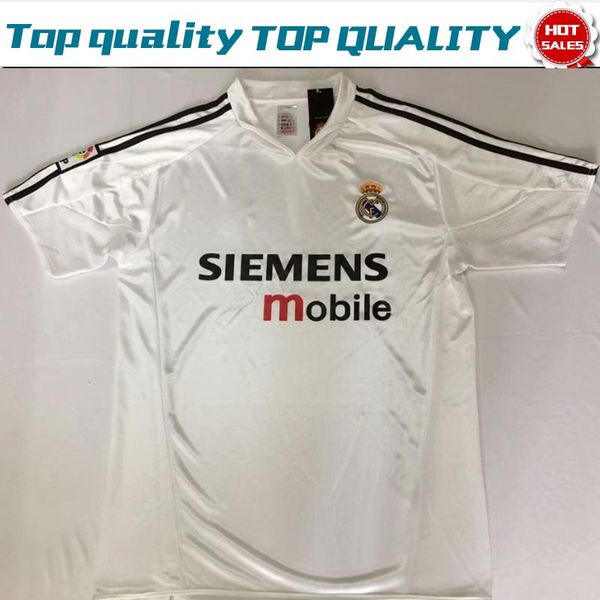 

2003 retro real madrid soccer jerseys #5 zidane football team 2003 madrid #10 ronaldo soccer shirts short sleeve football uniforms on sale, Black;yellow