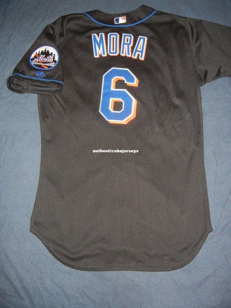 

retro new vintage #6 melvin mora new york black jersey 46 piazza alfonzo mens stitched baseball jerseys, Black;blue