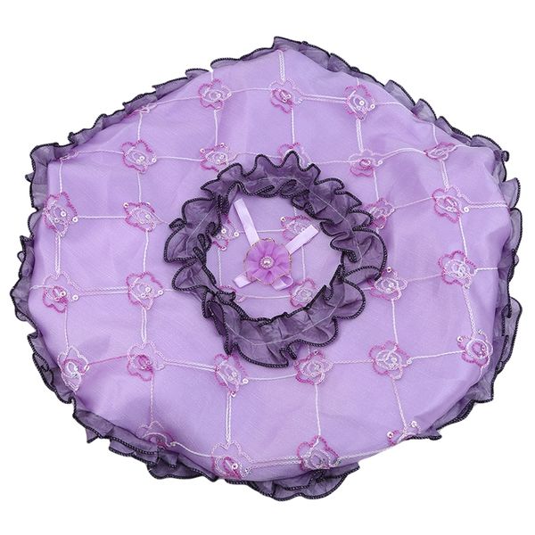 

round stand electric fan dust cover purple dustproof anti dust protection non woven fabric child baby safety home textile other household cl