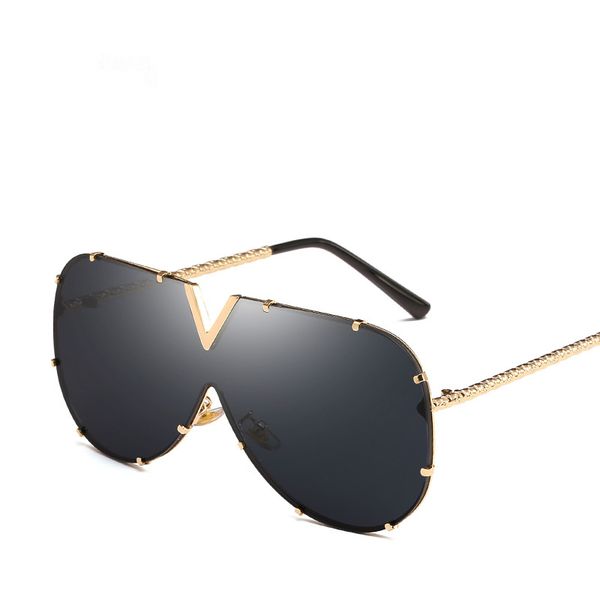 

2019 Sunglasses Men Brand Designer High Quality Oversized Sunglasses For Women Sunglass Metal UV400 Mirror