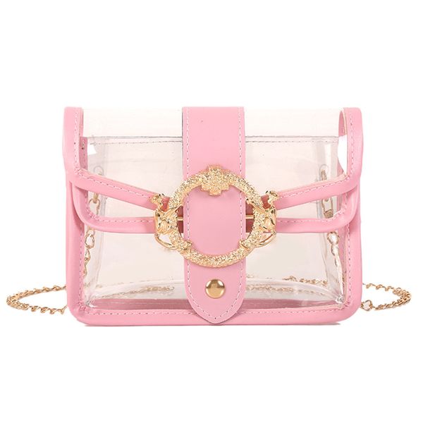 

handbag women's fashion wild panelled shoulder bag transparent jelly bag mobile phone messenger dropship#35