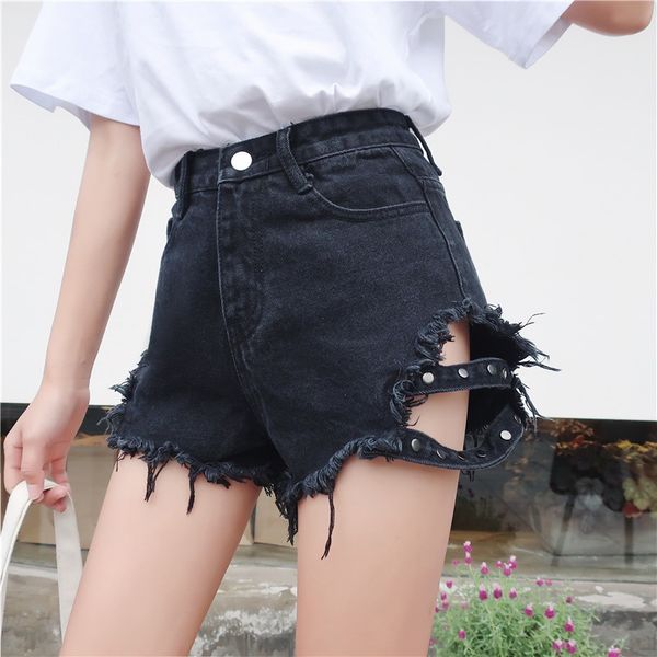 

wholesale 2018 new spring autumn selling women's fashion casual denim shorts outerwear a243, Blue