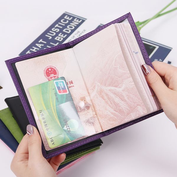

universal travel passport cover women pu leather cute pink holder passport lovely girl pasaport case travel covers for passports
