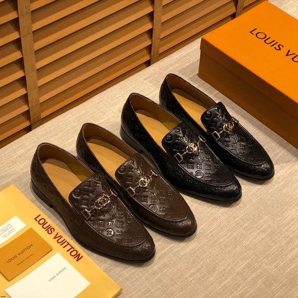 

2019 new design luxury men print lace up brogue shoes patent leather lace up male dress shoes party wedding formal footwear, Black
