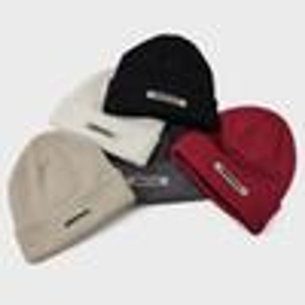

fog fear of god essentials small logo beanie cold cap knitted hat street travel fishing casual autumn winter warm outdoor sport hfhlmz002