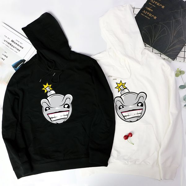 

men women fashion designer sweatshrits new arrival printing hoodies long sleeve hooded men hoodie casual 5 colors 2020 sale, Black