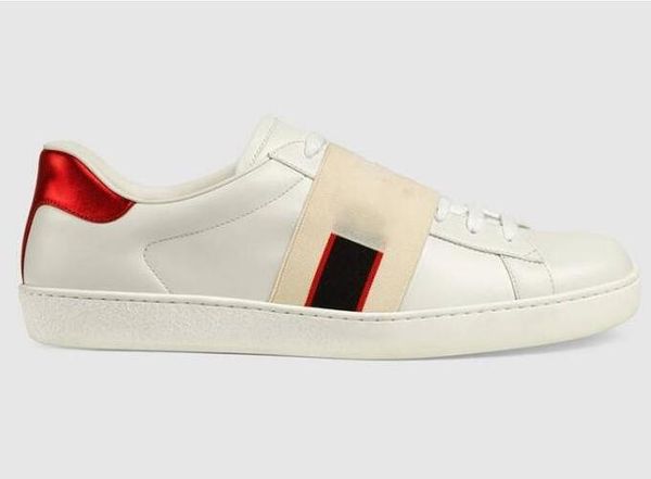 

luxury designer shoes men women ace sneaker with brown elasticity stripes brand designer shoes star vintage espadrilles 34-46 22, Black