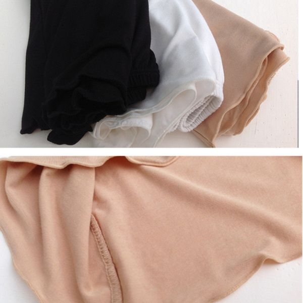 

slip skirt high slit skirt mini underskirt women petticoat underskirts half slip underskirt cotton casual mini basic skirt 2019, Black;white