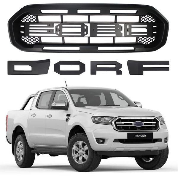 

Гриль для Ford Ranger 2018 2019 T8 PX MKIII MK3 XL XL + XLS XLT Limited Upgrade Передняя решетка Для Raptor с логоти