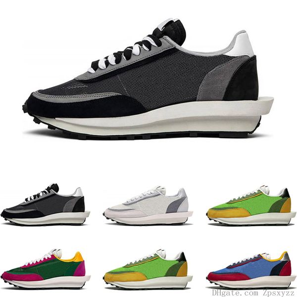 

2019 sacai ldv waffle running shoes for men women black white grey pine green gusto varsity blue mens trainers fashion sports sneakers