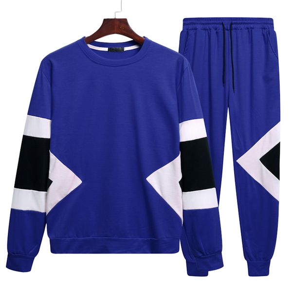 

autumn and winter sports suit men's long-sleeved jacket two-piece casual morning running training training sweater men, Gray